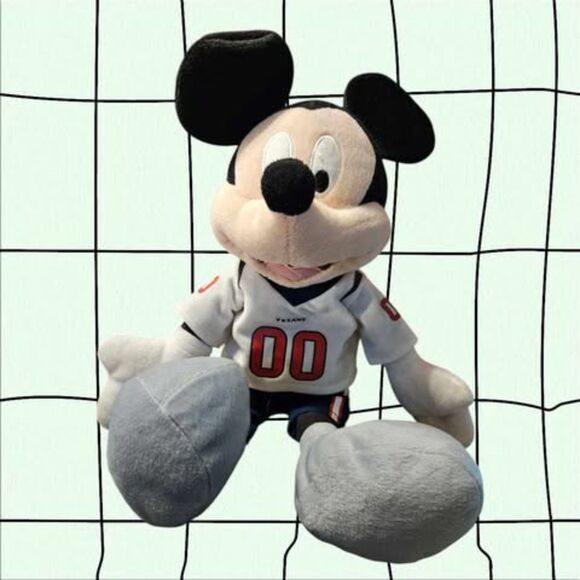 Disney Mickey Mouse Houston Texans 16" plush Doll -NFL - Picture 1 of 2